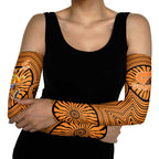 Greater Western Sydney Giants Arm Sleeves Indigenous Monochrome Dot Art Mascot Style