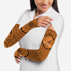 Greater Western Sydney Giants Arm Sleeves Indigenous Monochrome Dot Art Mascot Style