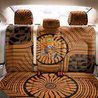 Greater Western Sydney Giants Back Car Seat Cover Indigenous Monochrome Dot Art Mascot Style