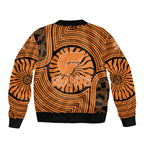 Greater Western Sydney Giants Bomber Jacket Indigenous Monochrome Dot Art Mascot Style