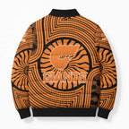 Greater Western Sydney Giants Bomber Puffer Jacket Indigenous Monochrome Dot Art Mascot Style