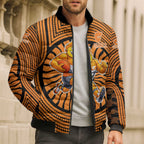 Greater Western Sydney Giants Bomber Puffer Jacket Indigenous Monochrome Dot Art Mascot Style