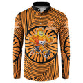 Greater Western Sydney Giants Button Sweatshirt Indigenous Monochrome Dot Art Mascot Style