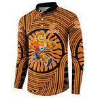 Greater Western Sydney Giants Button Sweatshirt Indigenous Monochrome Dot Art Mascot Style
