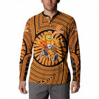 Greater Western Sydney Giants Button Sweatshirt Indigenous Monochrome Dot Art Mascot Style