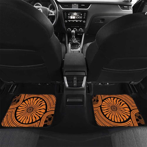 Greater Western Sydney Giants Car Mats Indigenous Monochrome Dot Art Mascot Style