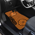 Greater Western Sydney Giants Car Mats Indigenous Monochrome Dot Art Mascot Style