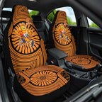 Greater Western Sydney Giants Car Seat Cover Indigenous Monochrome Dot Art Mascot Style