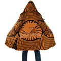 Greater Western Sydney Giants Cloak Indigenous Monochrome Dot Art Mascot Style