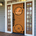 Greater Western Sydney Giants Door Cover Indigenous Monochrome Dot Art Mascot Style