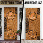 Greater Western Sydney Giants Door Cover Indigenous Monochrome Dot Art Mascot Style