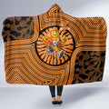 Greater Western Sydney Giants Hooded Blanket Indigenous Monochrome Dot Art Mascot Style