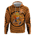 Greater Western Sydney Giants Hoodie Indigenous Monochrome Dot Art Mascot Style