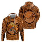 Greater Western Sydney Giants Hoodie Indigenous Monochrome Dot Art Mascot Style