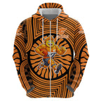 Greater Western Sydney Giants Hoodie Indigenous Monochrome Dot Art Mascot Style