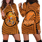 Greater Western Sydney Giants Hoodie Dress Indigenous Monochrome Dot Art Mascot Style