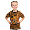 Greater Western Sydney Giants Kid T Shirt Indigenous Monochrome Dot Art Mascot Style