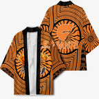 Greater Western Sydney Giants Kimono Indigenous Monochrome Dot Art Mascot Style