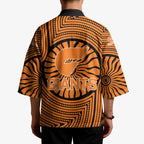 Greater Western Sydney Giants Kimono Indigenous Monochrome Dot Art Mascot Style