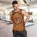 Greater Western Sydney Giants Men Tank Top Indigenous Monochrome Dot Art Mascot Style