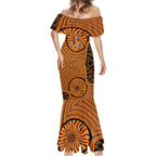 Greater Western Sydney Giants Mermaid Dress Indigenous Monochrome Dot Art Mascot Style