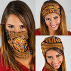 Greater Western Sydney Giants Neck Gaiter Indigenous Monochrome Dot Art Mascot Style