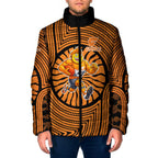 Greater Western Sydney Giants Padded Jacket Indigenous Monochrome Dot Art Mascot Style