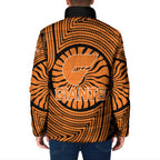 Greater Western Sydney Giants Padded Jacket Indigenous Monochrome Dot Art Mascot Style