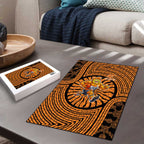 Greater Western Sydney Giants Puzzle Indigenous Monochrome Dot Art Mascot Style