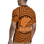 Greater Western Sydney Giants Rugby Jersey Indigenous Monochrome Dot Art Mascot Style