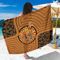 Greater Western Sydney Giants Sarong Indigenous Monochrome Dot Art Mascot Style