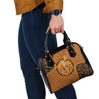 Greater Western Sydney Giants Shoulder Handbag Indigenous Monochrome Dot Art Mascot Style