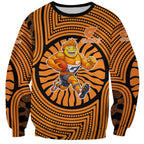 Greater Western Sydney Giants Sweatshirt Indigenous Monochrome Dot Art Mascot Style