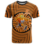Greater Western Sydney Giants T Shirt Indigenous Monochrome Dot Art Mascot Style