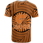 Greater Western Sydney Giants T Shirt Indigenous Monochrome Dot Art Mascot Style