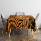 Greater Western Sydney Giants Tablecloth Indigenous Monochrome Dot Art Mascot Style
