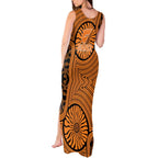 Greater Western Sydney Giants Tank Maxi Dress Indigenous Monochrome Dot Art Mascot Style