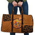 Greater Western Sydney Giants Travel Bag Indigenous Monochrome Dot Art Mascot Style