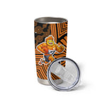 Greater Western Sydney Giants Tumbler Cup Indigenous Monochrome Dot Art Mascot Style