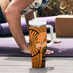 Greater Western Sydney Giants Tumbler With Handle Indigenous Monochrome Dot Art Mascot Style