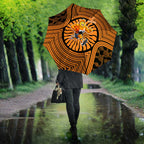 Greater Western Sydney Giants Umbrella Indigenous Monochrome Dot Art Mascot Style