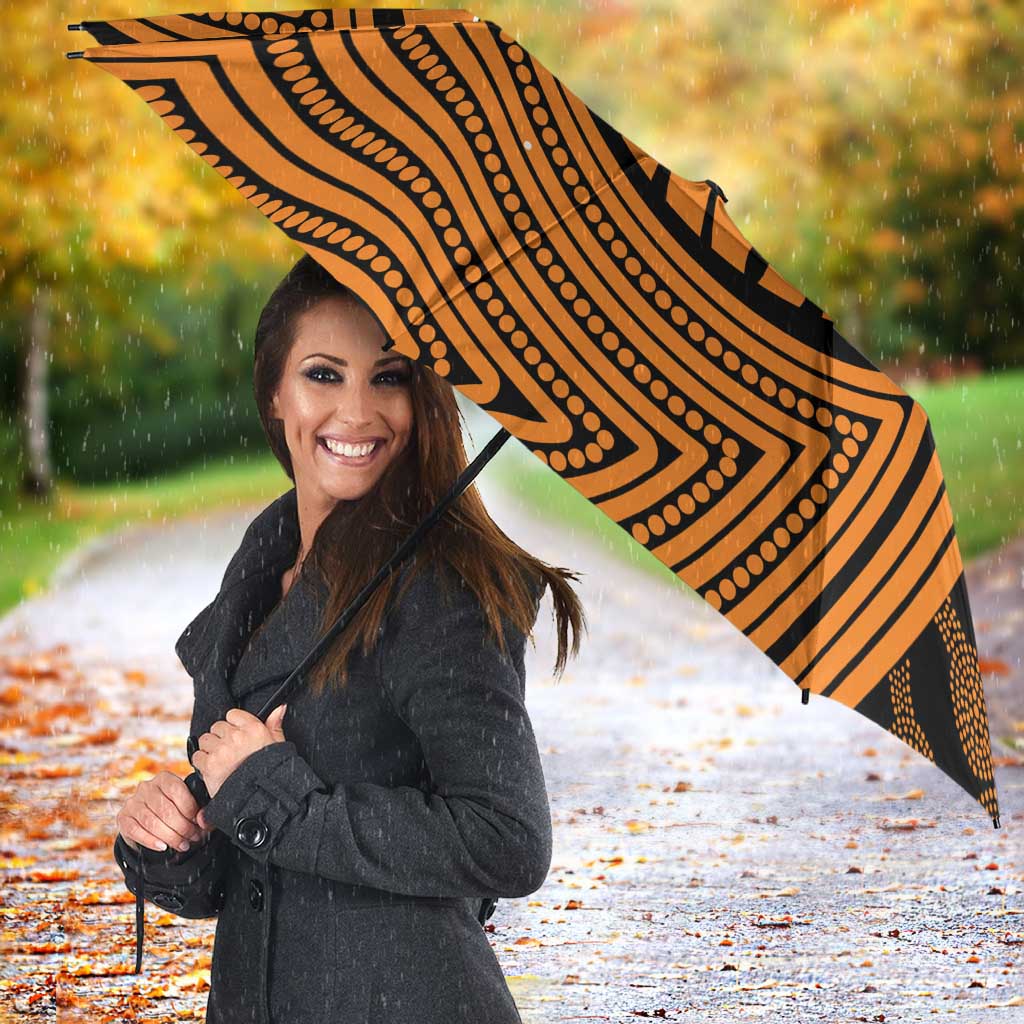 Greater Western Sydney Giants Umbrella Indigenous Monochrome Dot Art Mascot Style