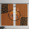 Greater Western Sydney Giants Window Curtain Indigenous Monochrome Dot Art Mascot Style
