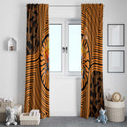 Greater Western Sydney Giants Window Curtain Indigenous Monochrome Dot Art Mascot Style