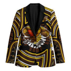 Hawthorn Hawks Blazer Indigenous Monochrome Dot Art Mascot Style