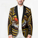 Hawthorn Hawks Blazer Indigenous Monochrome Dot Art Mascot Style