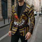 Hawthorn Hawks Blazer Indigenous Monochrome Dot Art Mascot Style