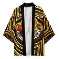 Hawthorn Hawks Kimono Indigenous Monochrome Dot Art Mascot Style