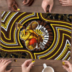 Hawthorn Hawks Puzzle Indigenous Monochrome Dot Art Mascot Style
