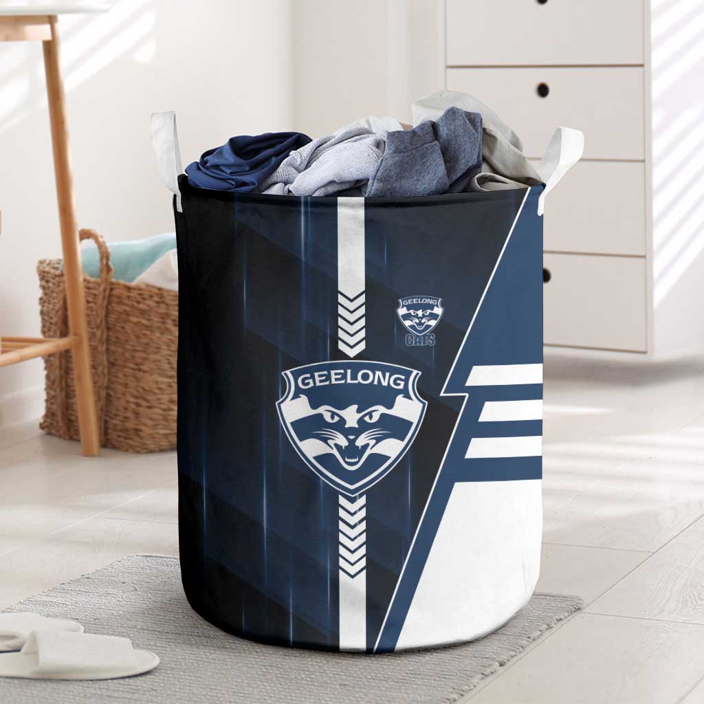 Geelong Cats Laundry Basket Modern Geometric Sports Graphic Style